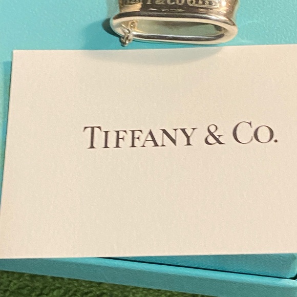 Authentic Tiffany & Co 1837. 925 Sterling Silver 1” oval pendant on 18” chain. - Picture 10 of 16